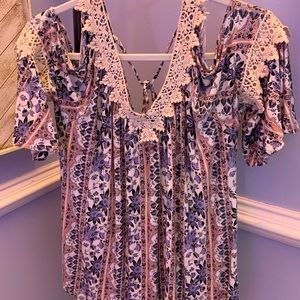 Open Shoulder Boho Top!!!